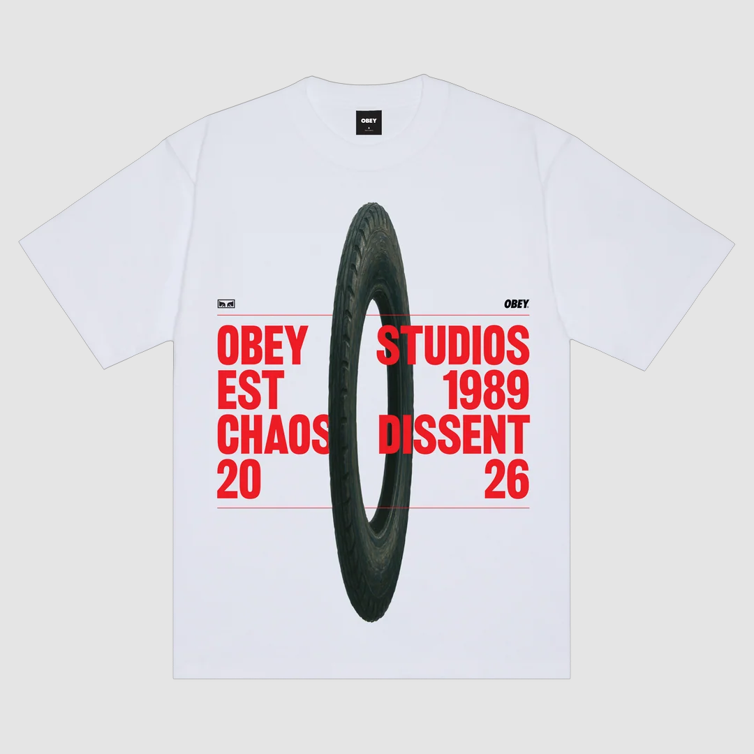 Obey Studios Chaos Dissent T-Shirt White