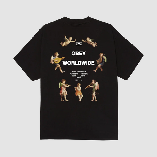 Obey Angels Above T-Shirt Black
