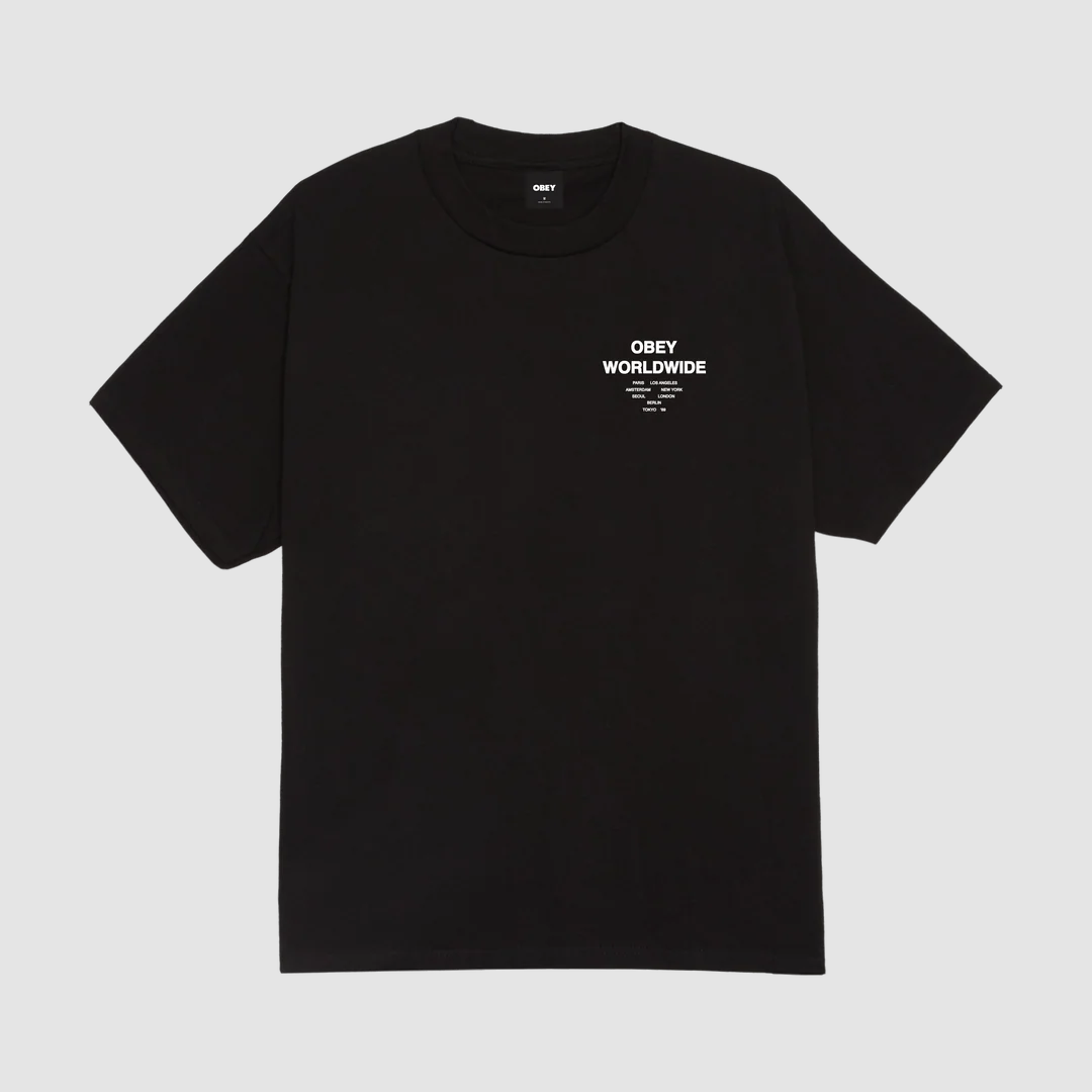 Obey Angels Above T-Shirt Black