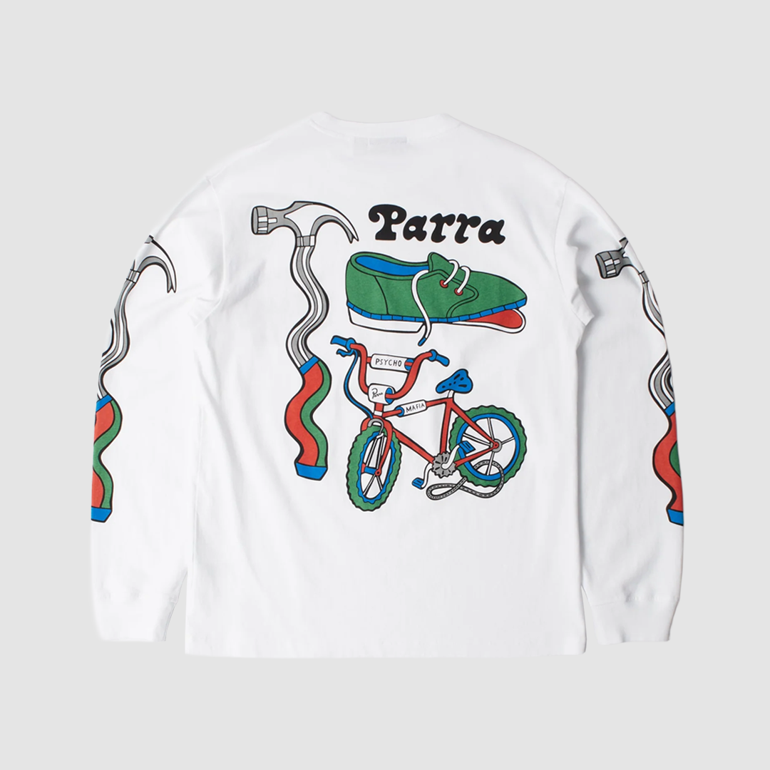 Bike Hammer Long Sleeve T-Shirt White