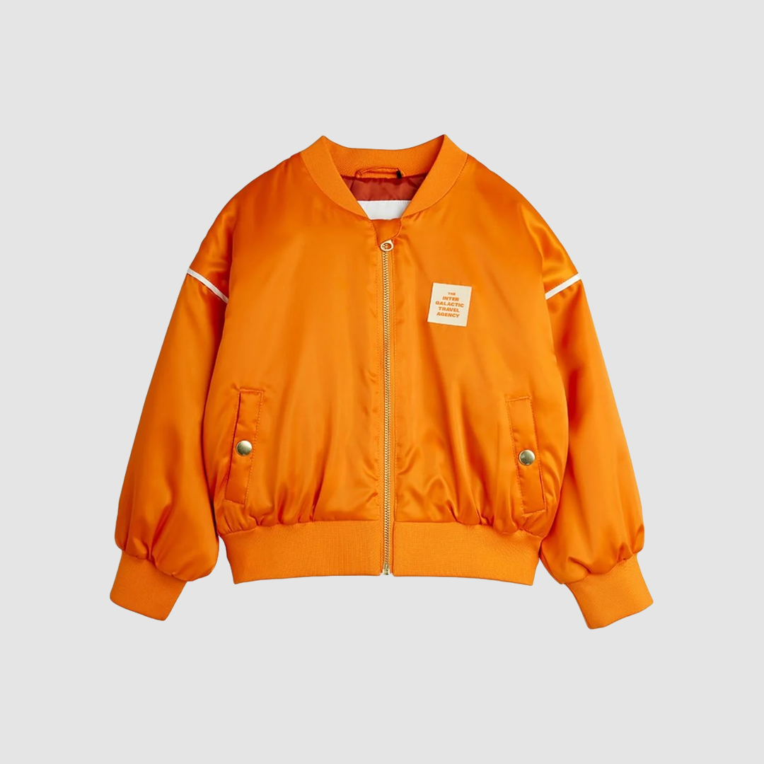 Travel Agency Baseball Jacket Orange