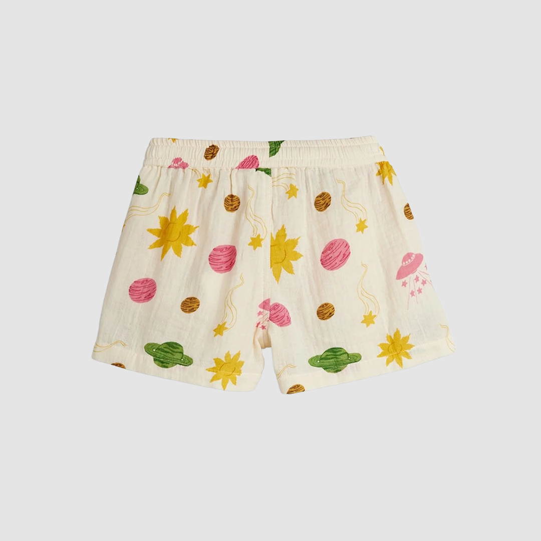 Space Muslin Shorts Off White