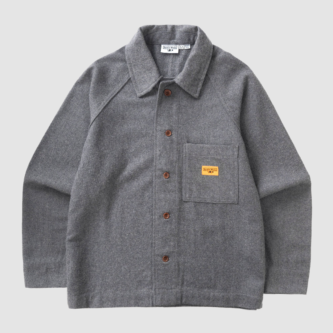 Flannel FOH Overshirt Charcoal