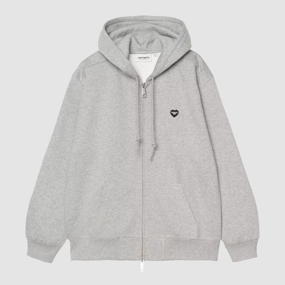 W' HD Small Heart Patch Jacket Grey Heather / Black