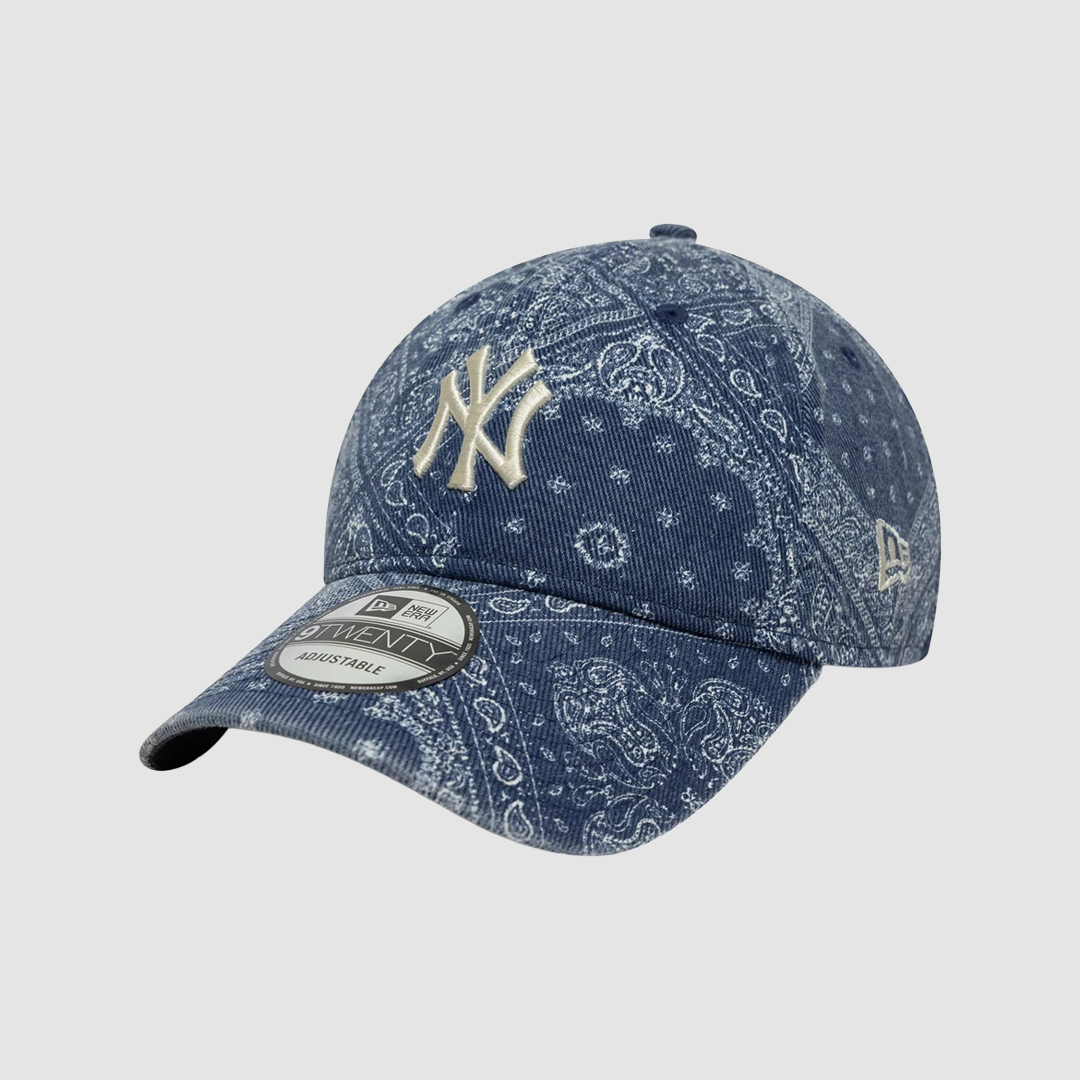 9TWENTY Adjustable New York Yankees MLB Washed Paisley Navy