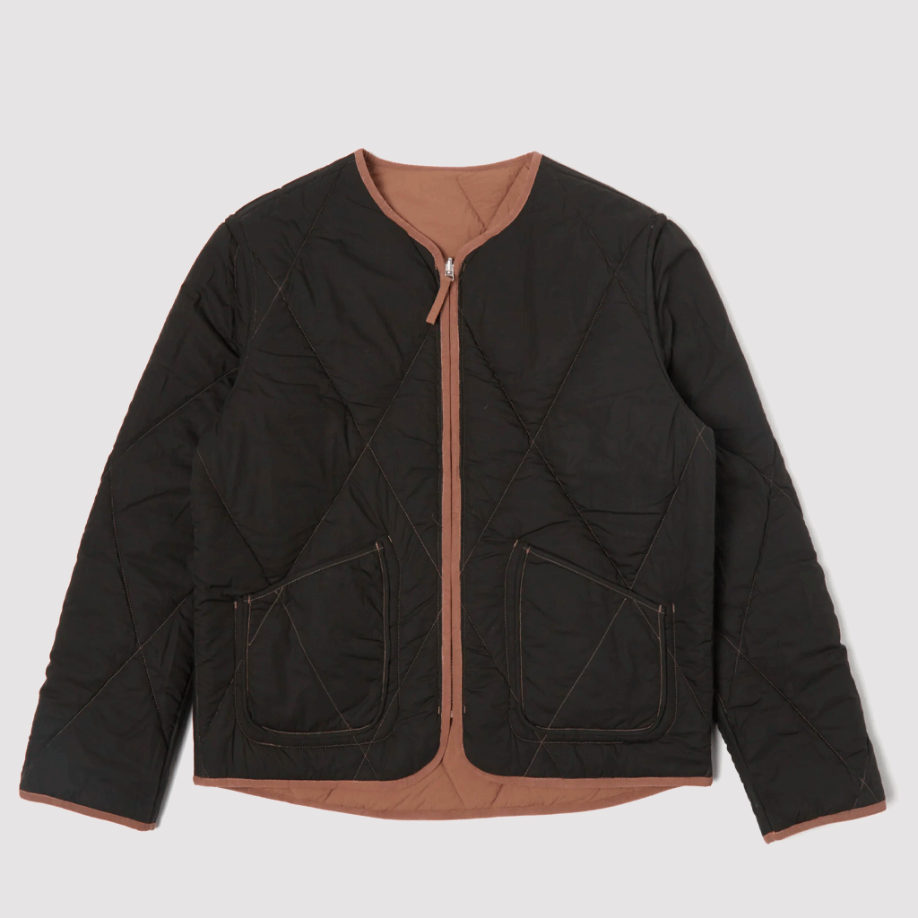 Reversible Military Liner Jacket Brown / Black