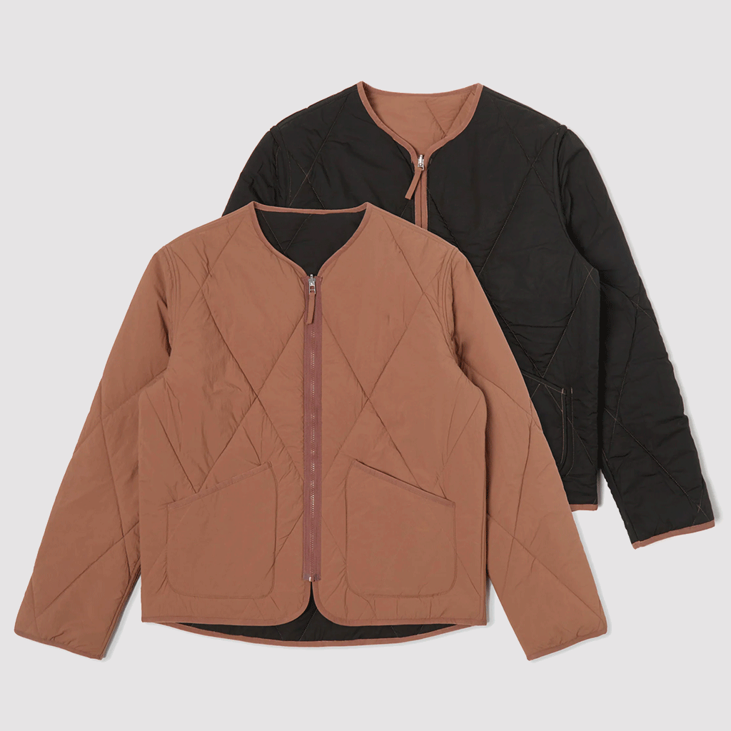 Reversible Military Liner Jacket Brown / Black