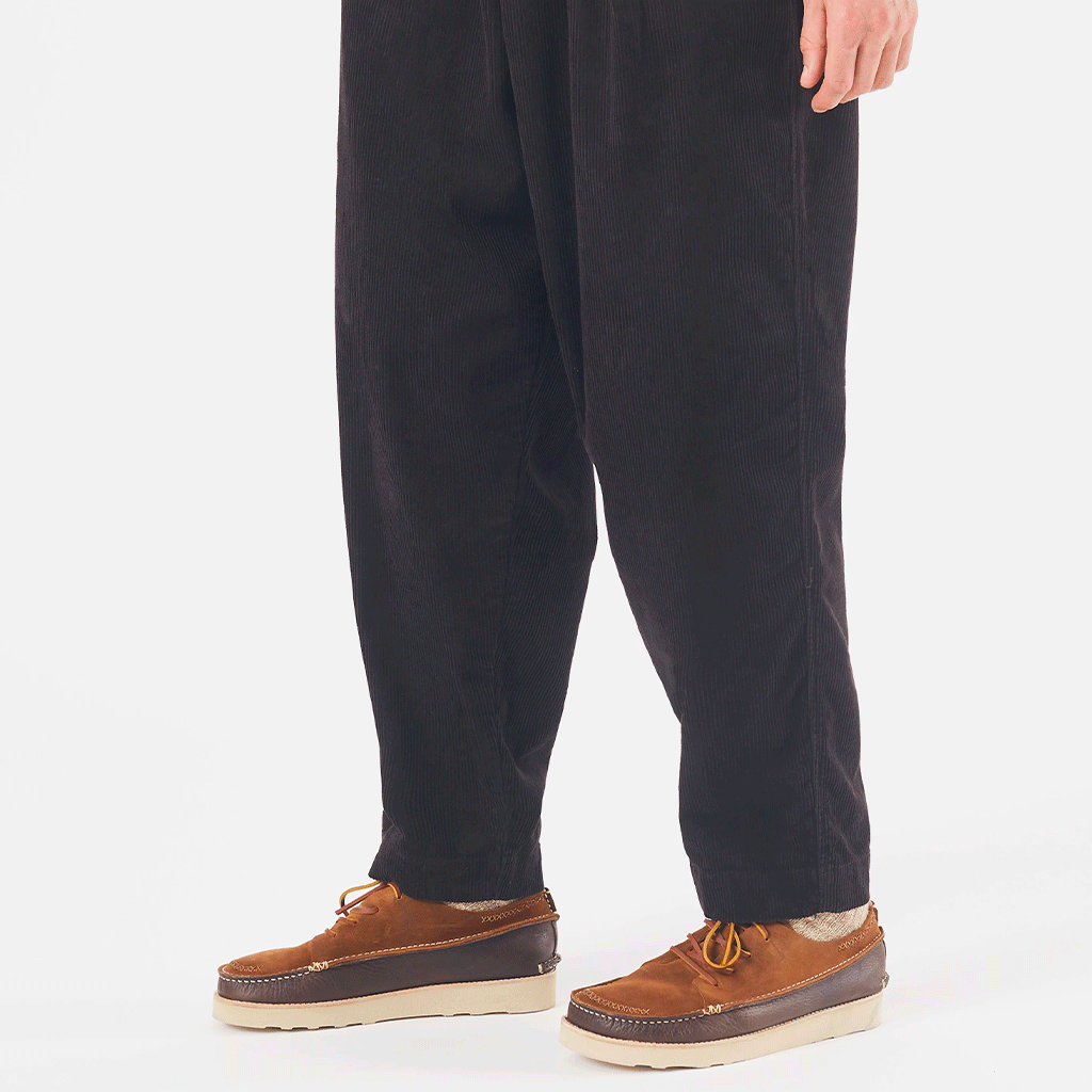 Pleated Track Pant Corduroy Licorice