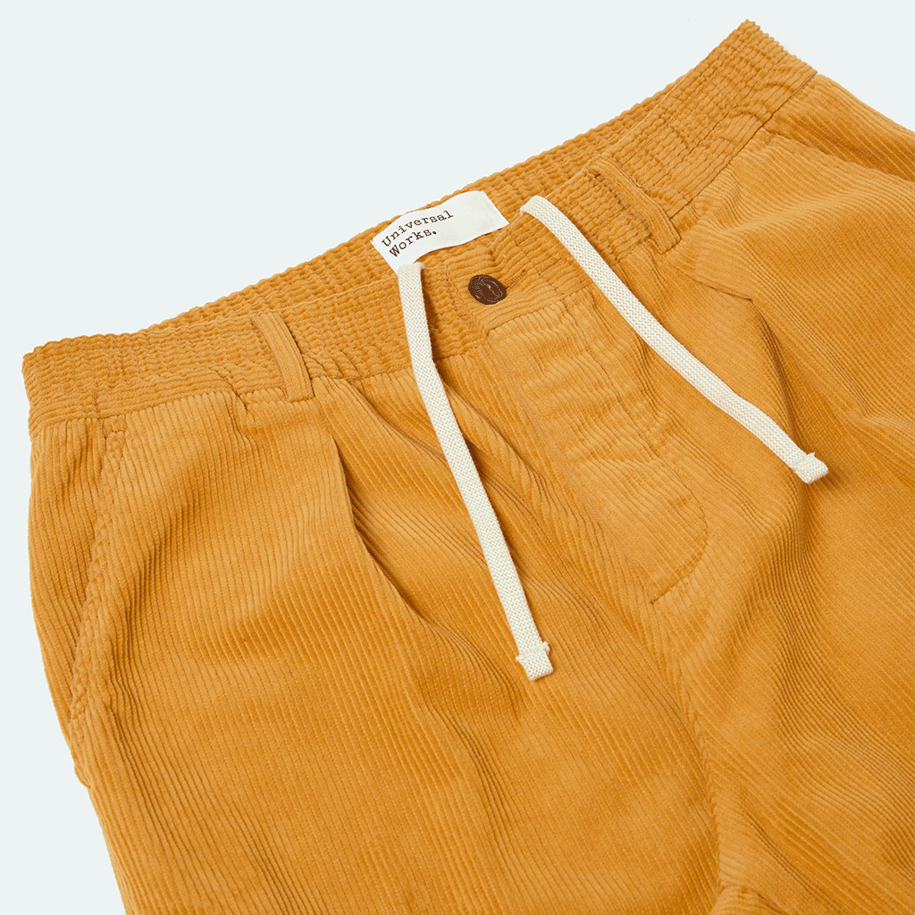 Pleated Track Pant Corduroy Corn