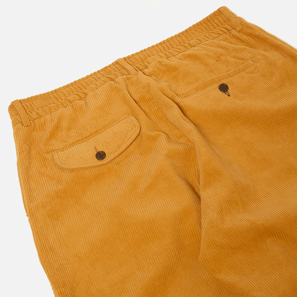 Pleated Track Pant Corduroy Corn