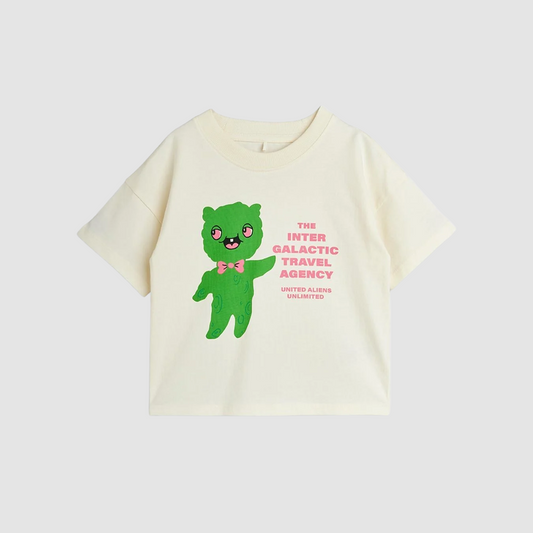 Alien Travel Agency SS T-Shirt Off White