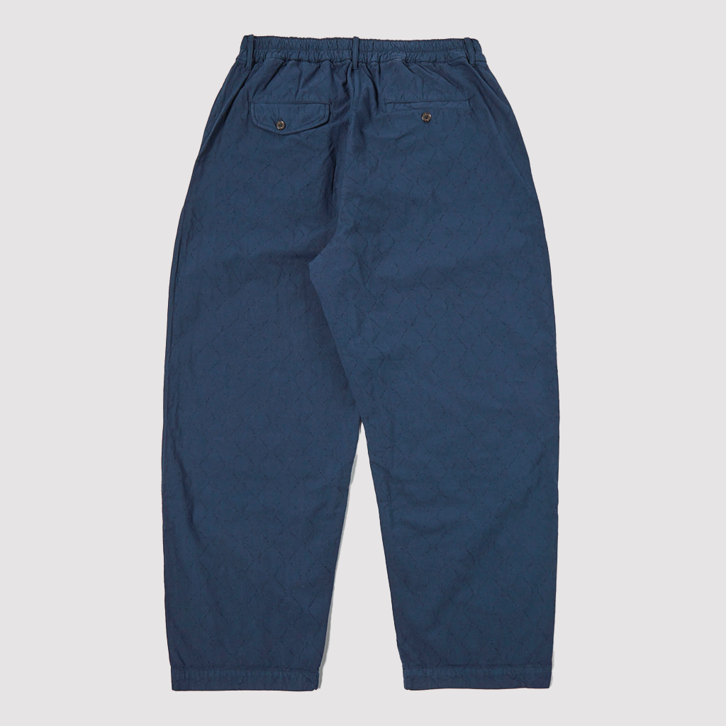 Quilted Oxford Pant Navy