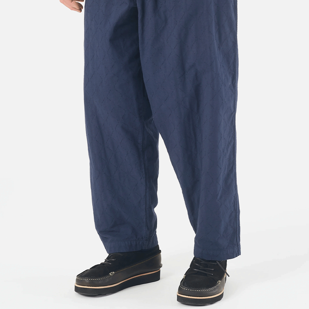 Quilted Oxford Pant Navy