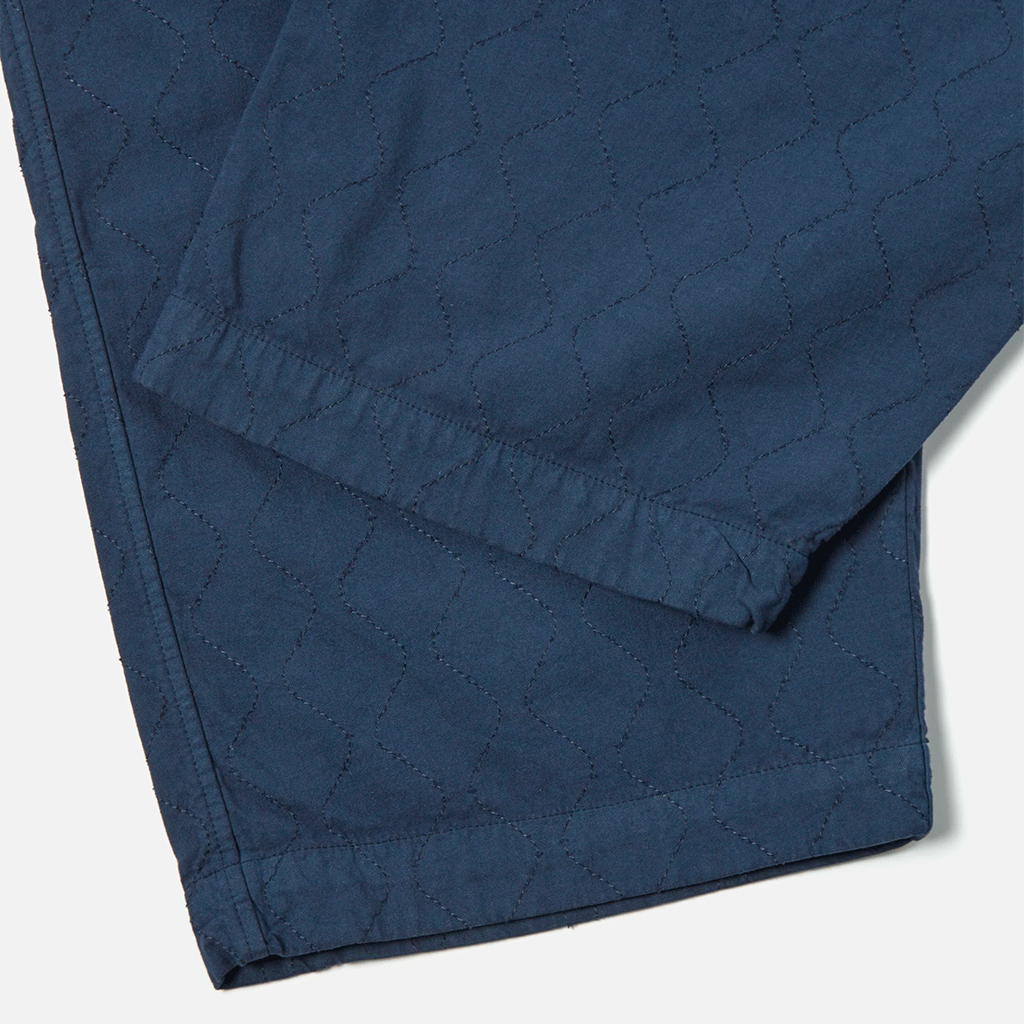 Quilted Oxford Pant Navy