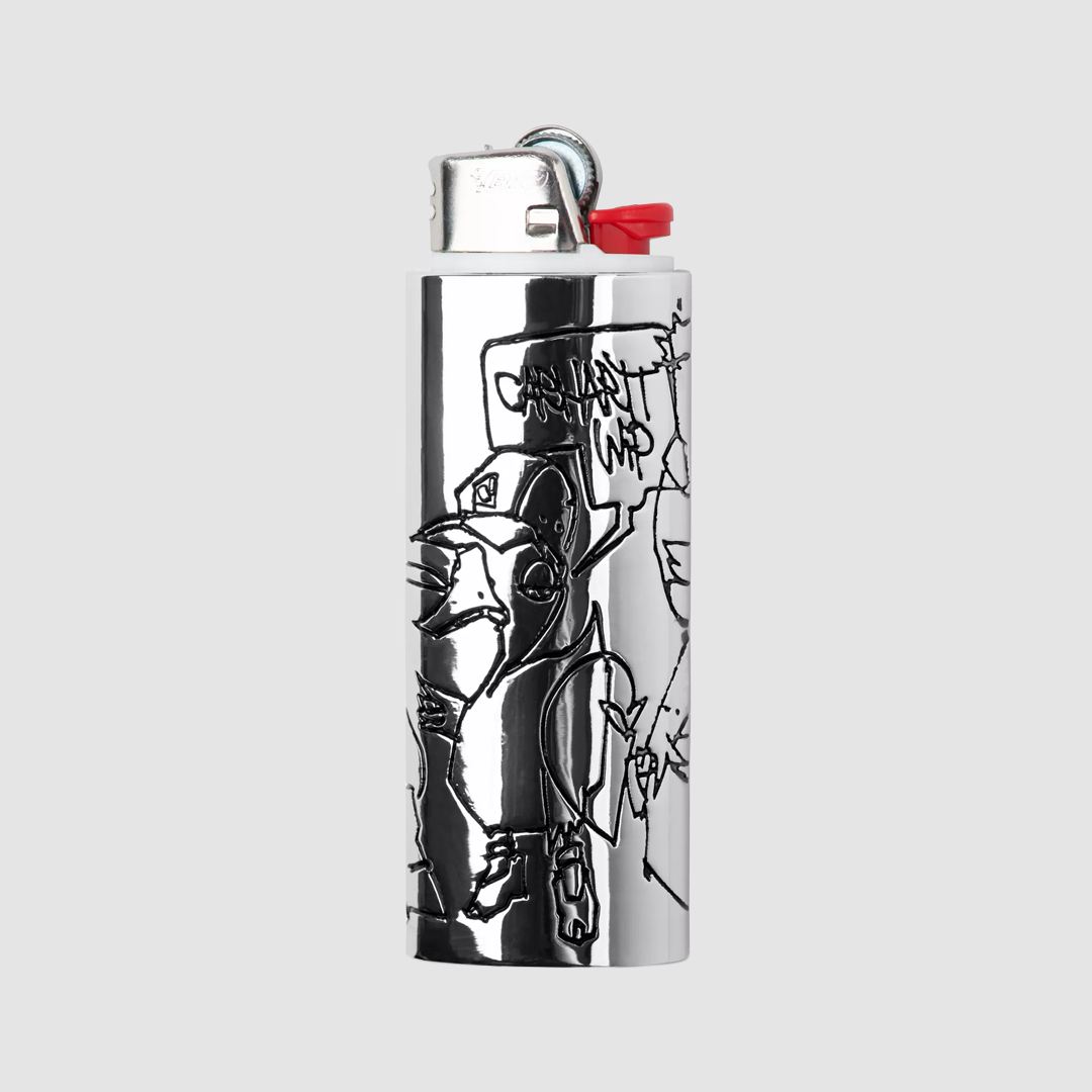 Blinkerfluid BIC Metal Lighter Case Silver