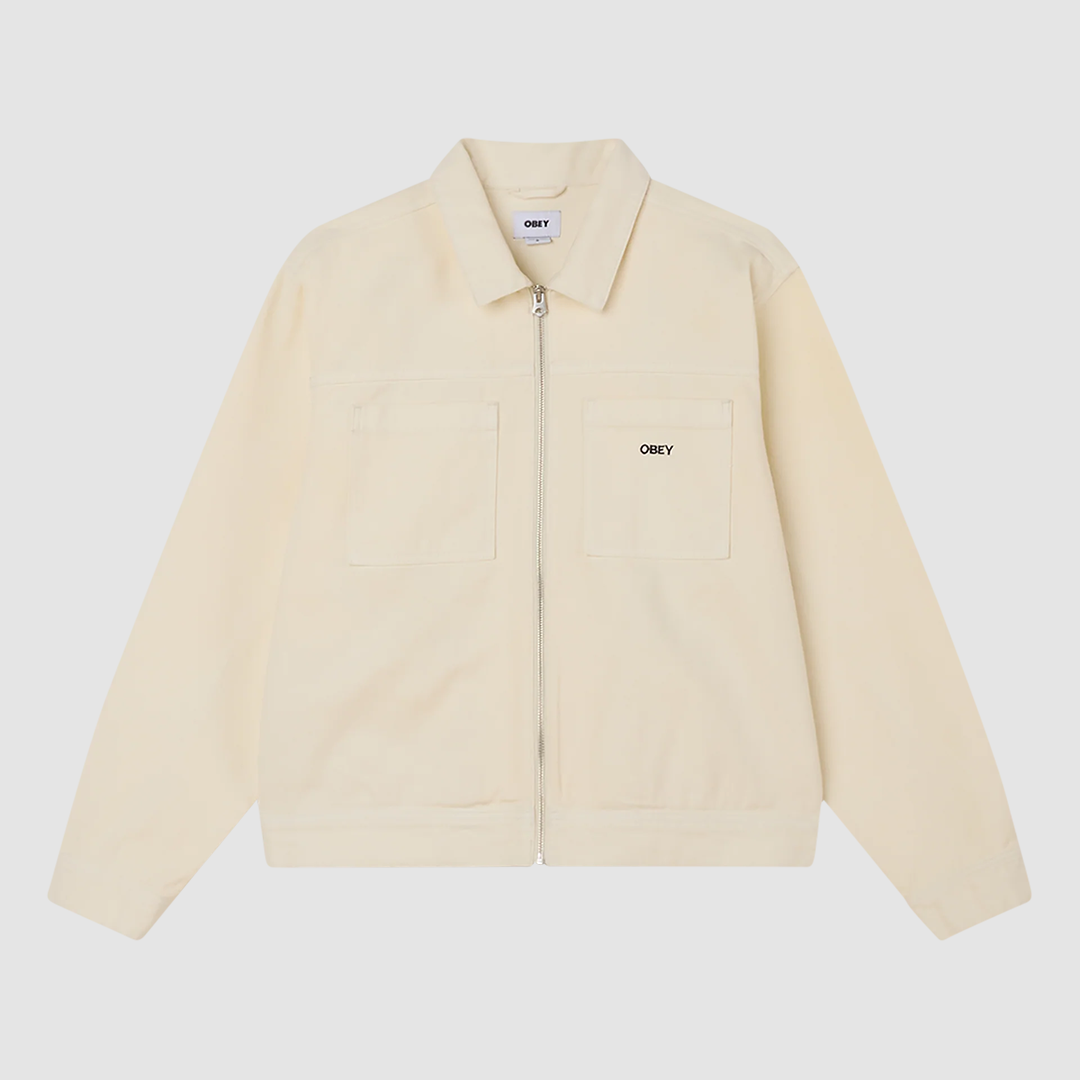 Icon Hardwork Zip Up Jacket Unbleached