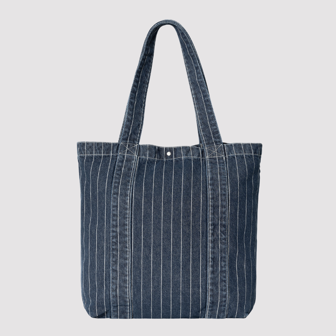 Orlean Tote Bag Stripe Blue / White Stone