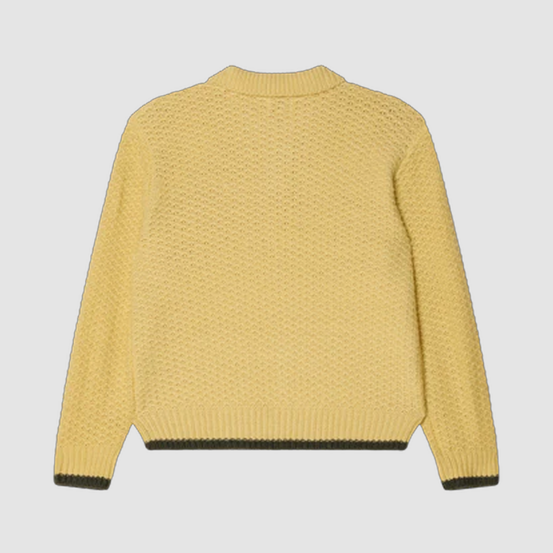 Obey Loreto Polo Sweater Straw Multi