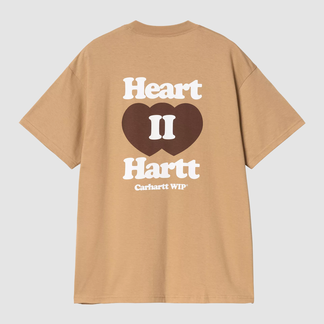 S/S Heart II Hartt T-Shirt Dusty H Brown
