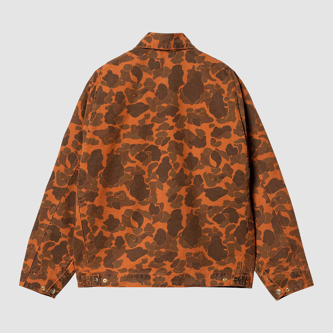 Duck Detroit Jacket Camo Green / Turmeric Garment Dyed