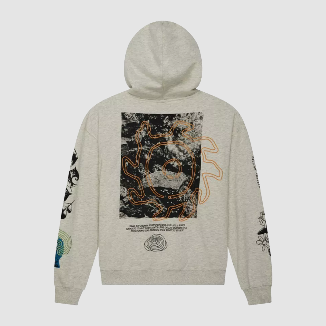 Migration Hoodie Light Grey Marle