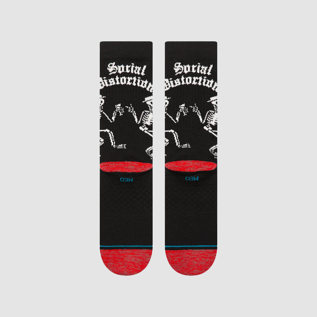 Skelly Dancing Crew Socks Black