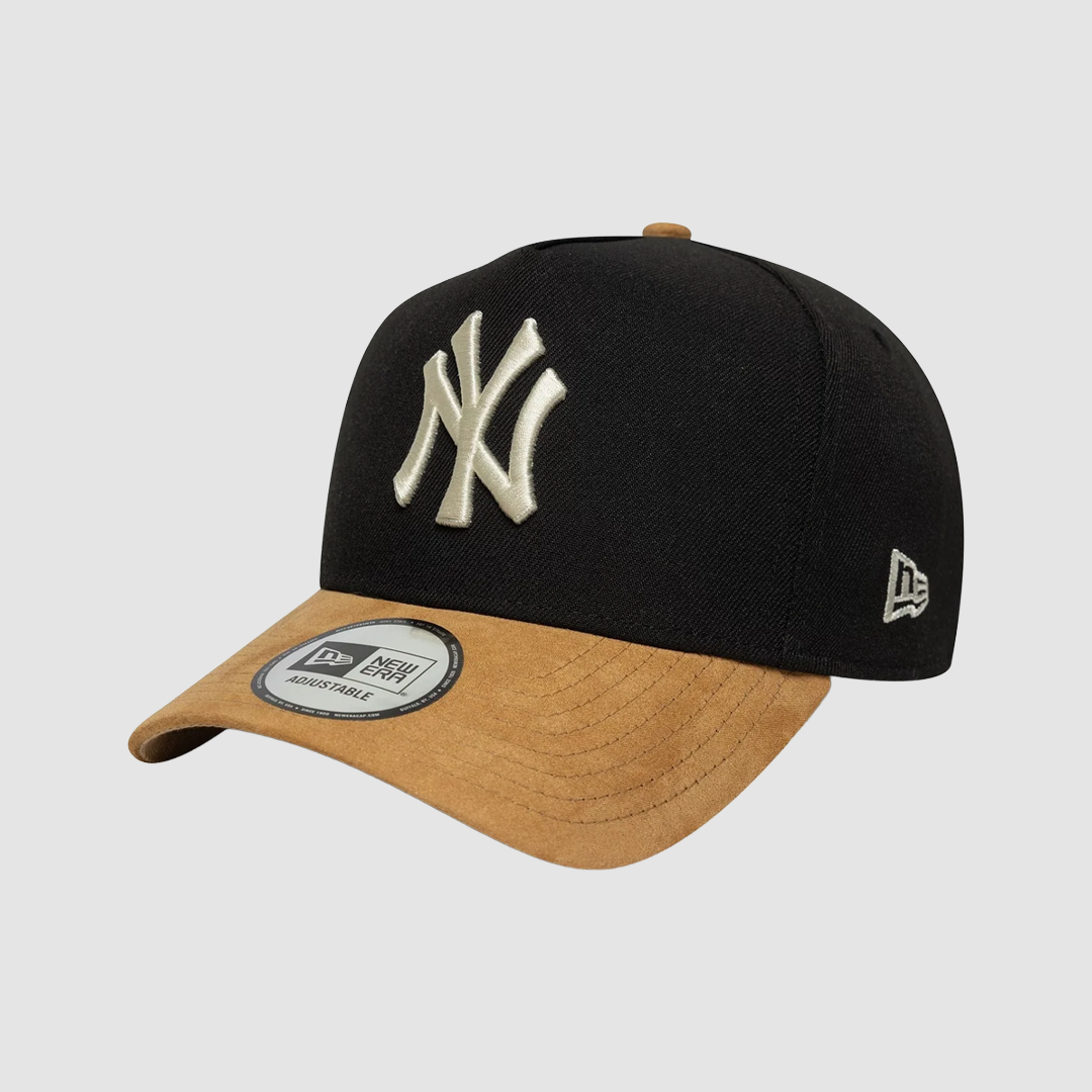 9FORTY E-Frame New York Yankees Suede Visor Black