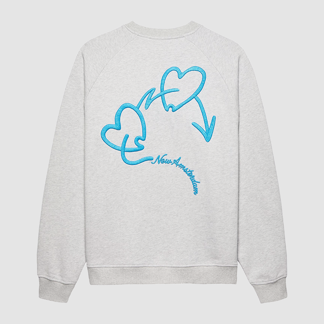 Love Connect Sweater Grey Melange