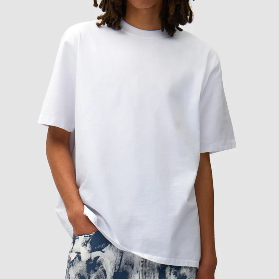 Blocks Print T-Shirt White