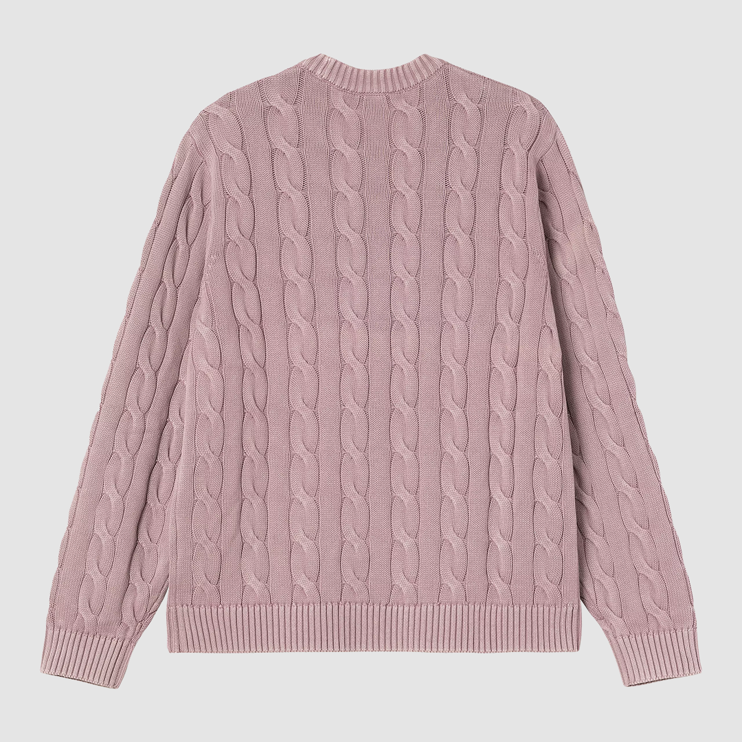 Carter Sweater Pink Fog Garment Dyed