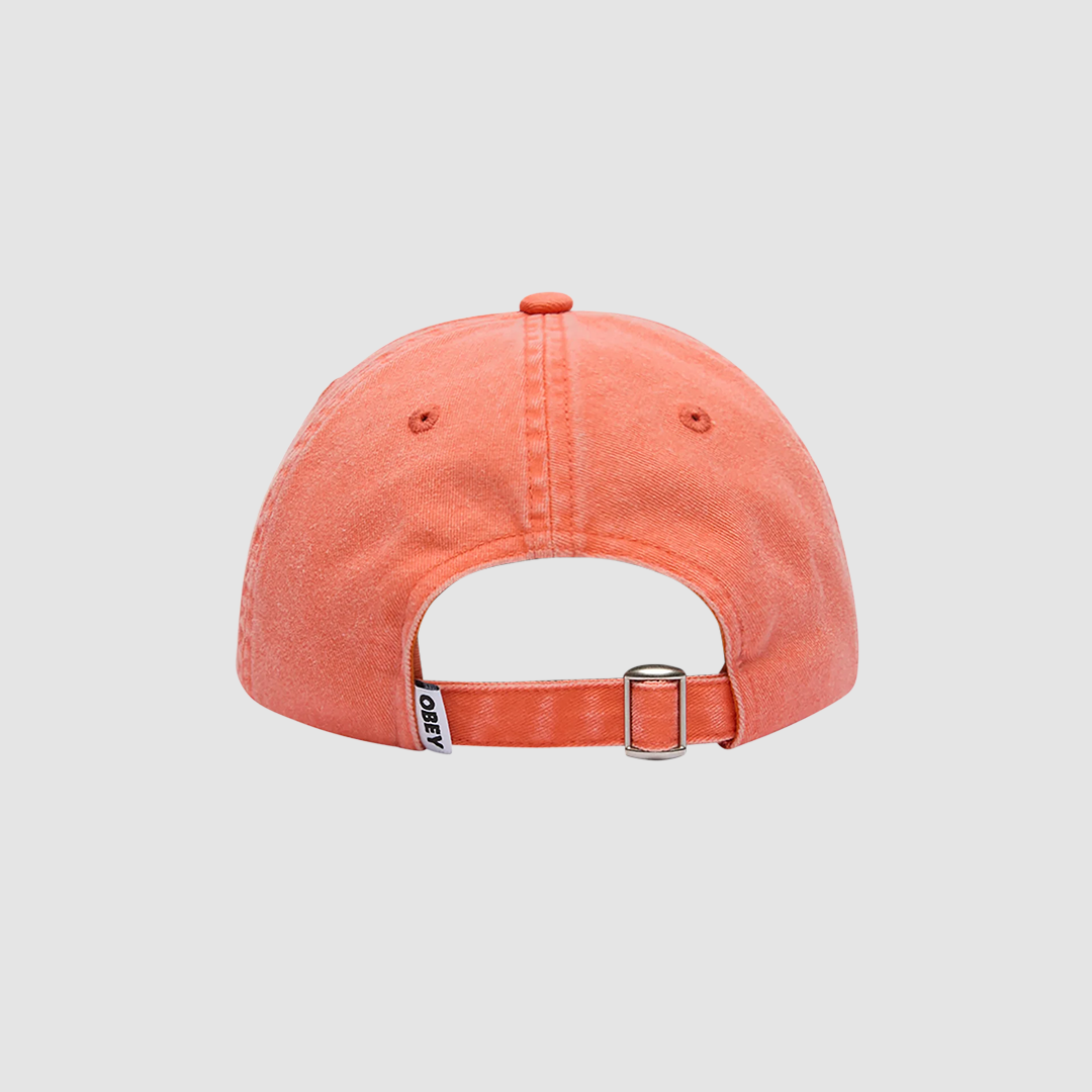 Pigment Bold 6 Panel Strapback Orange
