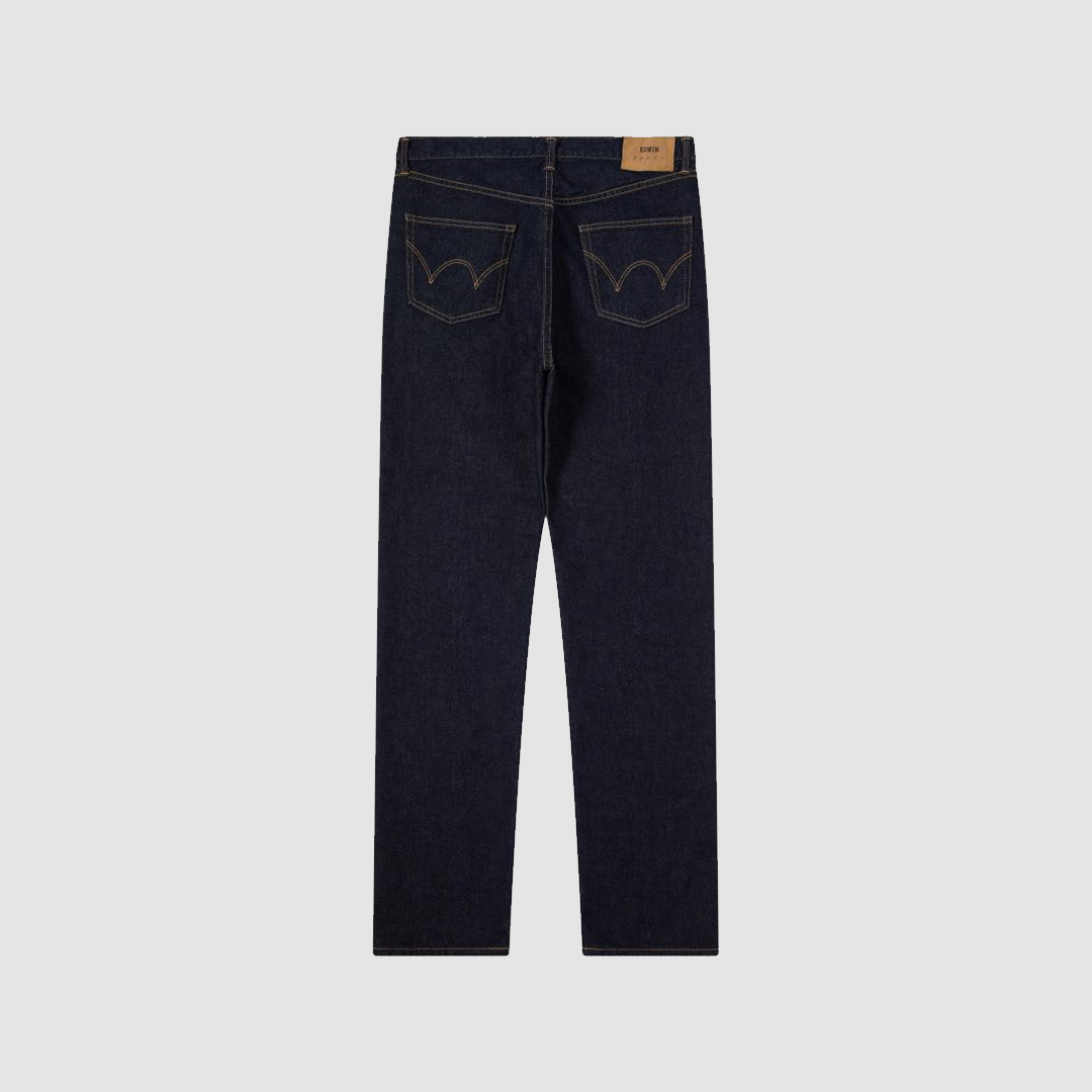 Regular Straight Jeans Blue Rinsed