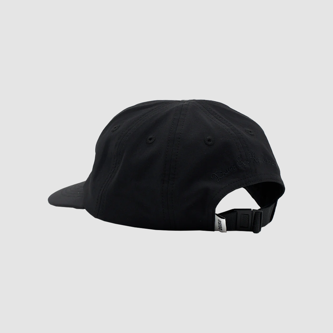 Late Night 8 Panel Cap Black