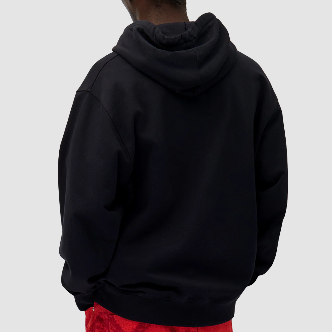 Heart Logo Zipper Hoodie Black