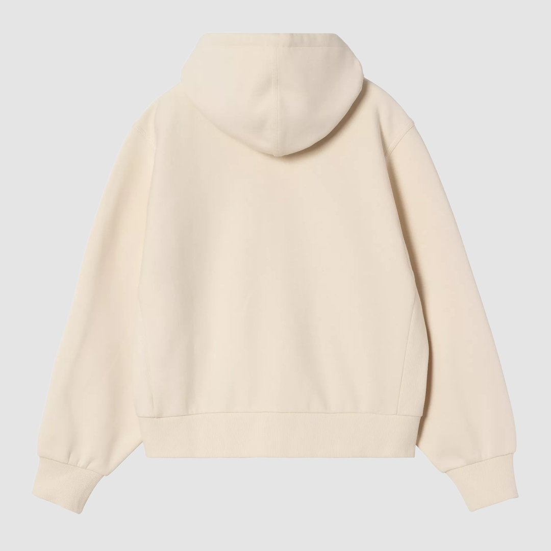 W' Hooded American Script Jacket Natural