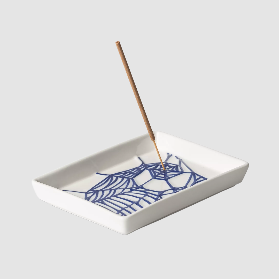 Theory And Practice Incense Tray White / Blue