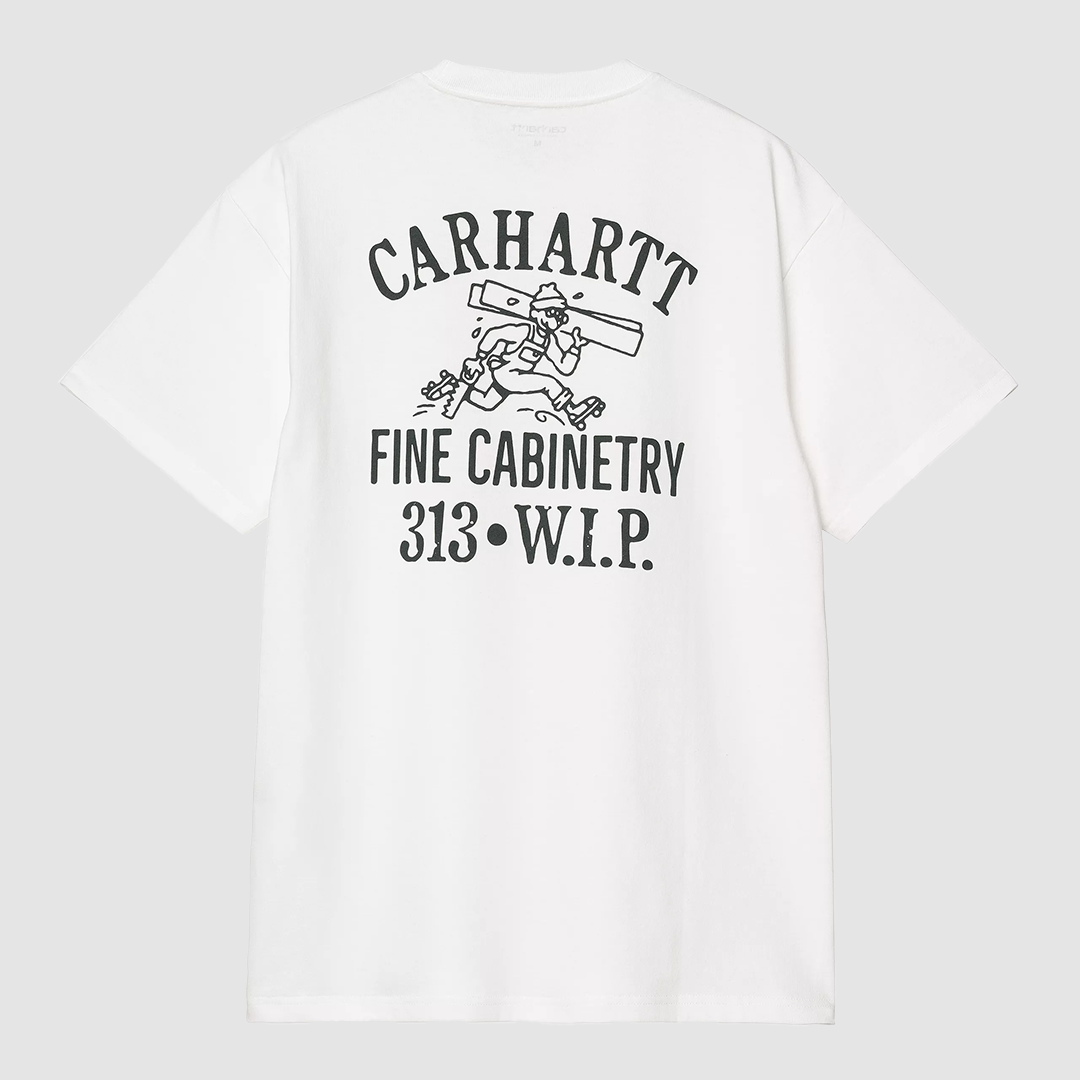 S/S Cabinetry T-Shirt White / Black