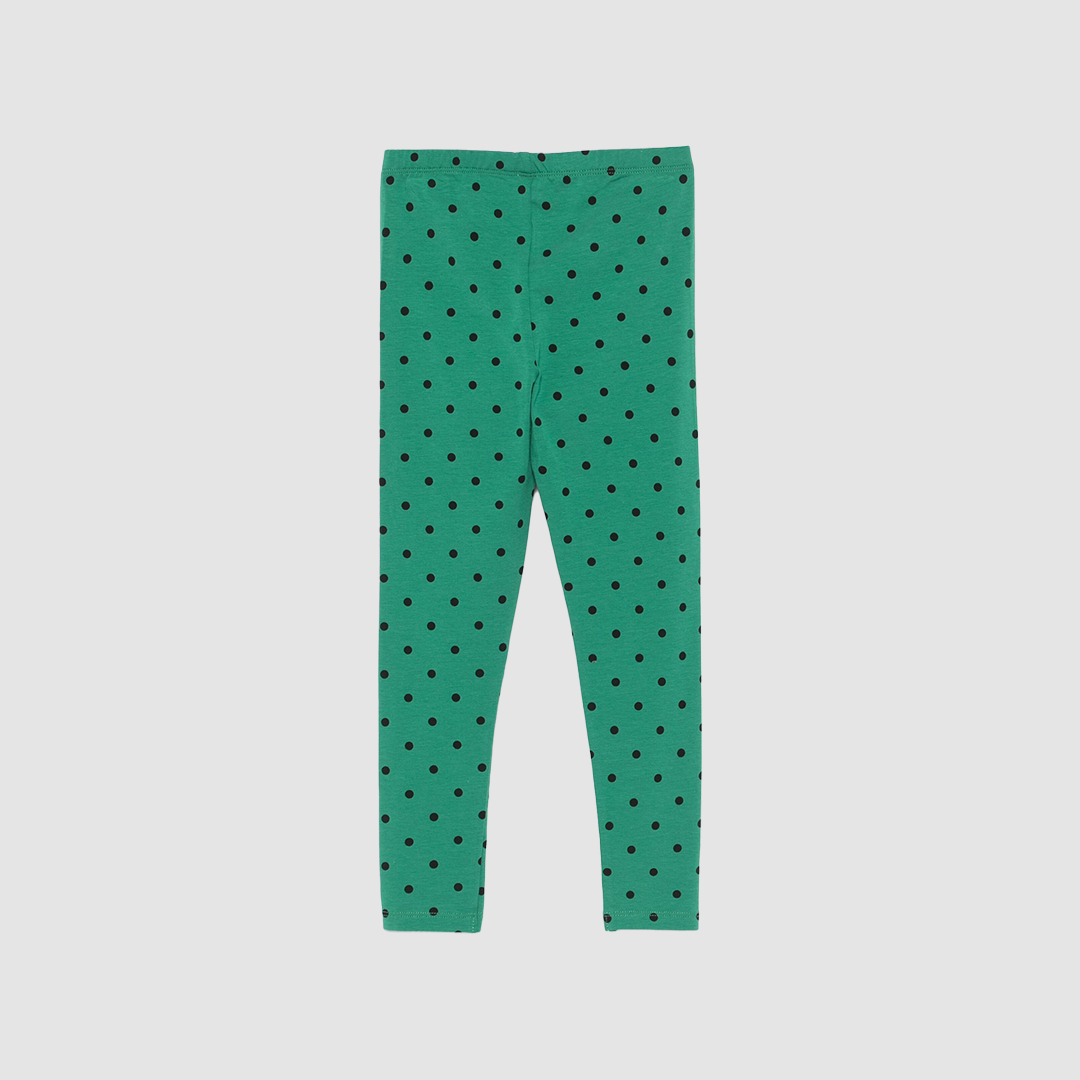 Polka Dot Leggings Green