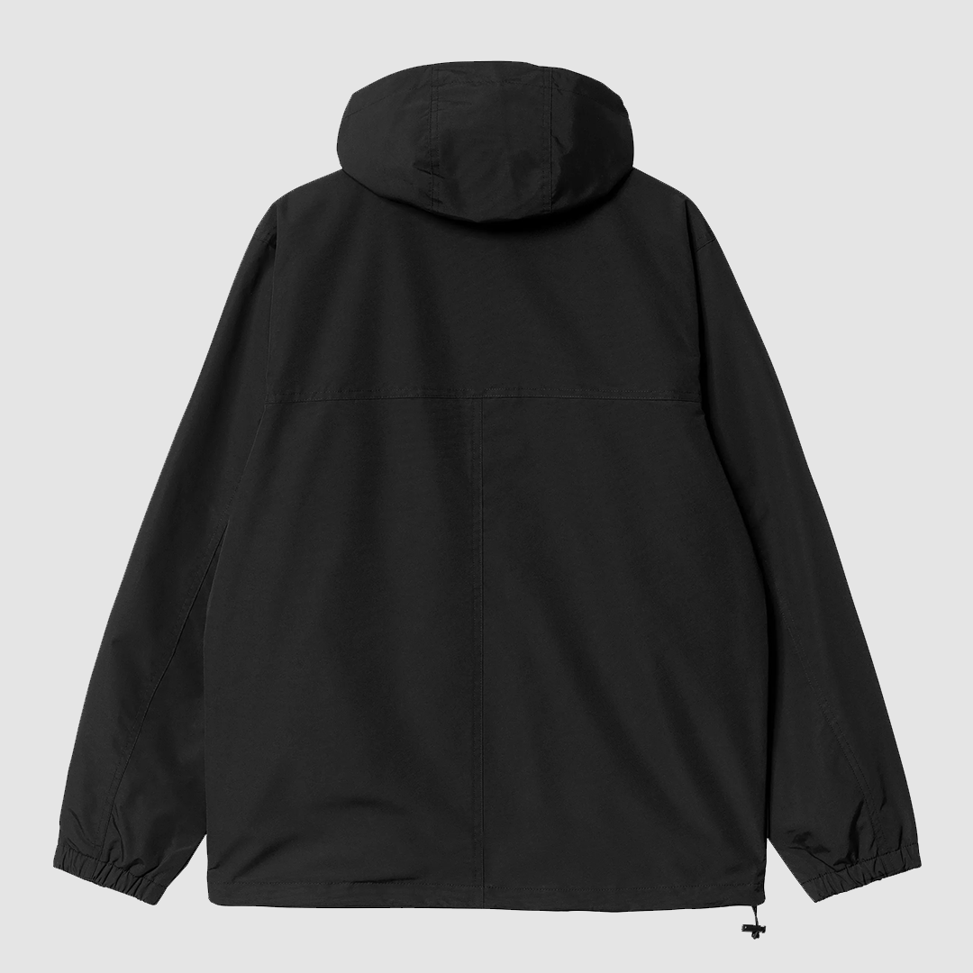Windbreaker Pullover Black / White