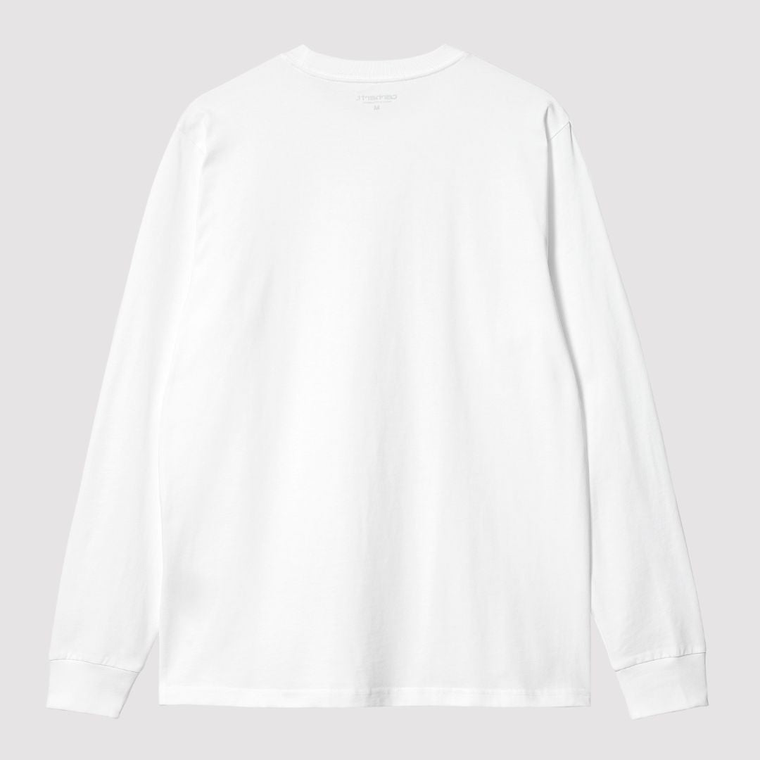 L/S Base T-Shirt White / Black
