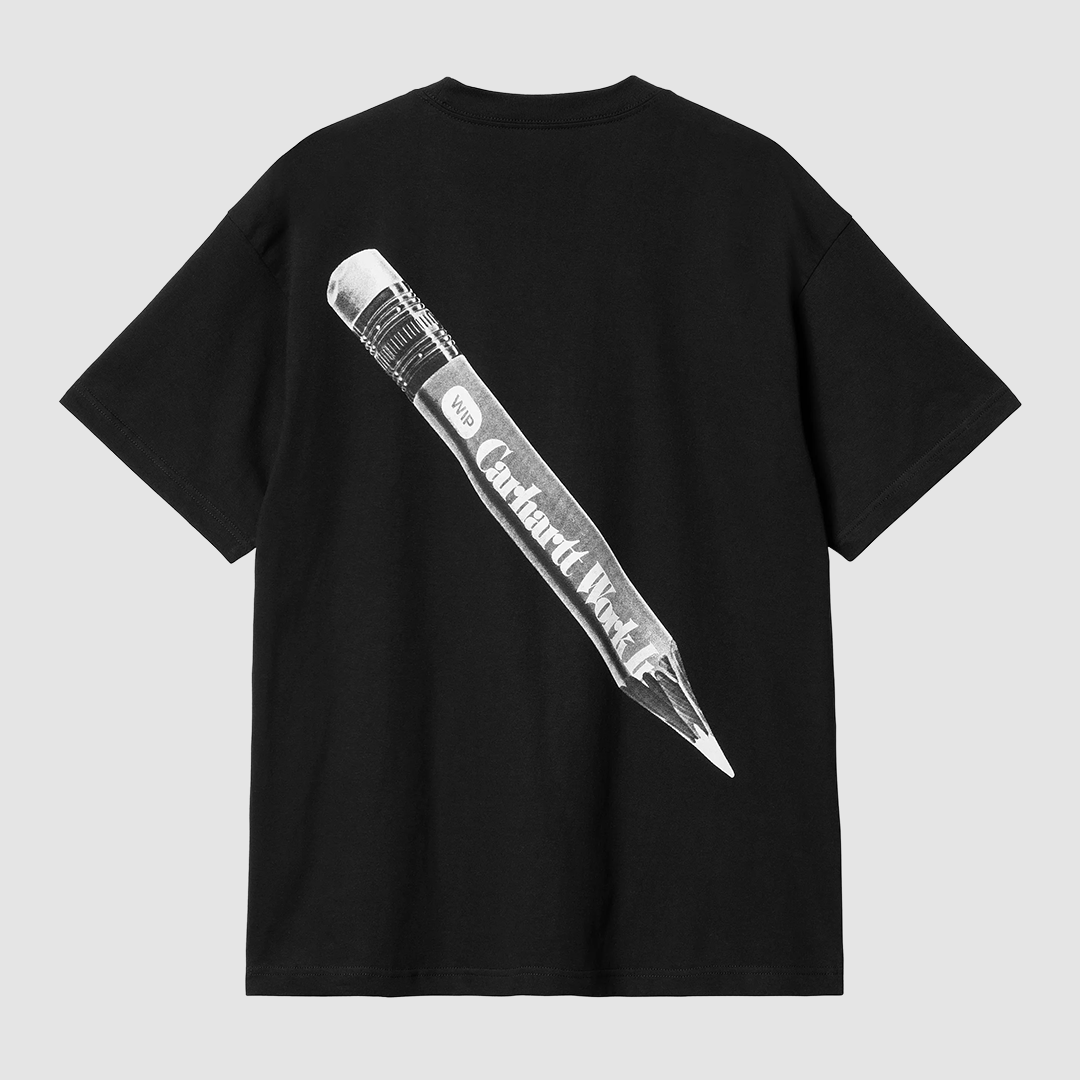 S/S WIP Pencil T-Shirt Black / White