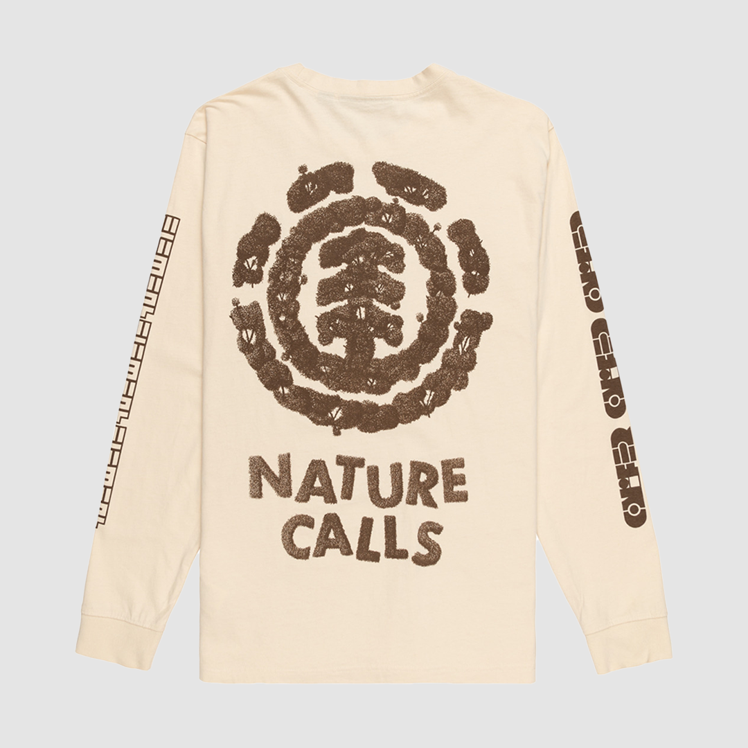 Nature Calls x Element Grow A Friend LS T-Shirt Parchment