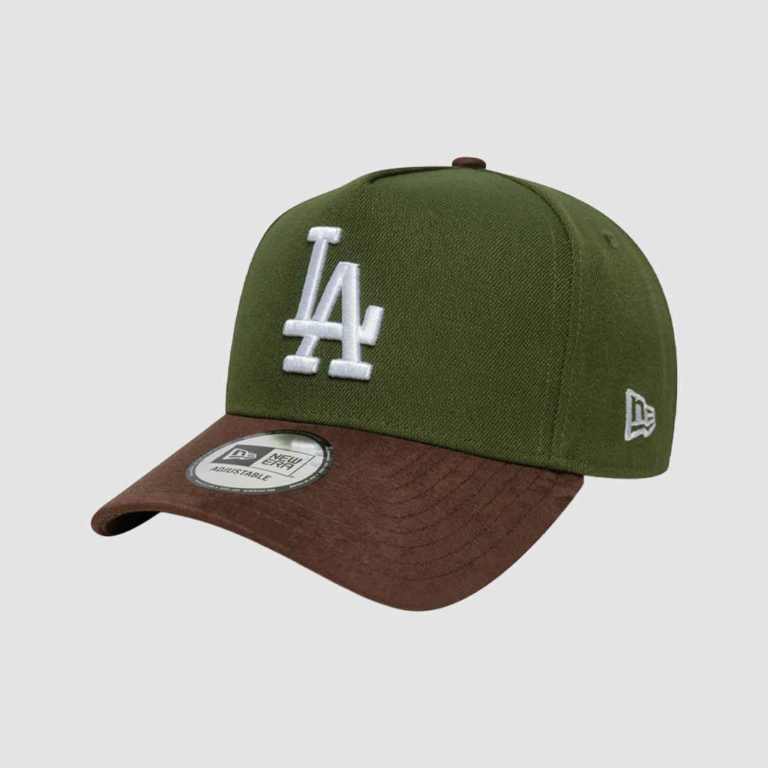 9FORTY E-Frame LA Dodgers Suede Visor Khaki