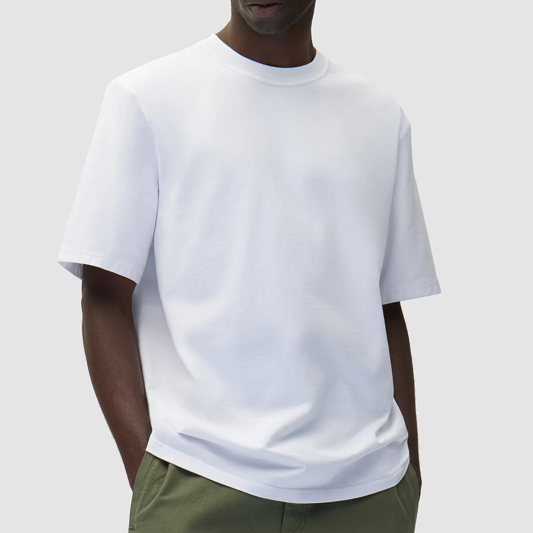 Cut Out Print T-Shirt White