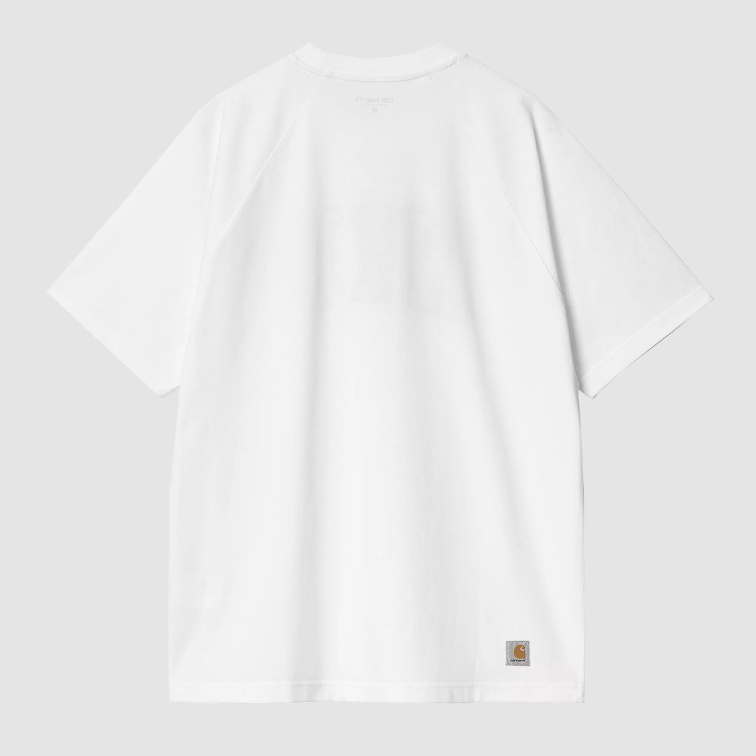 S/S WIP T-Shirt White / Dusky Blue