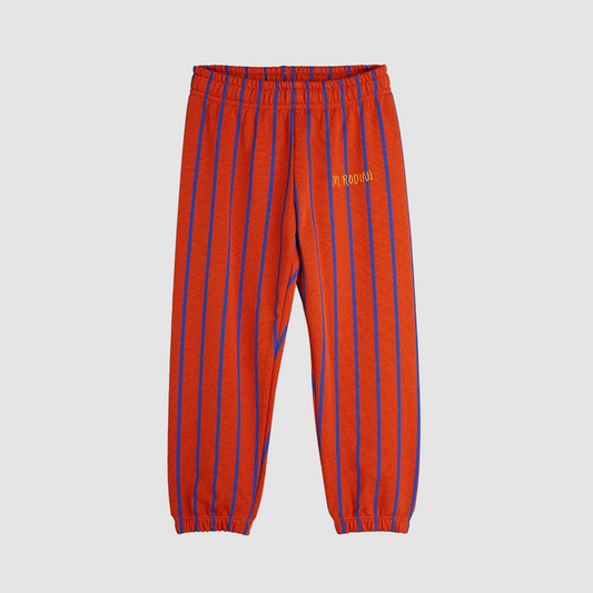 Vertical Stripe Aop Sweatpants Red