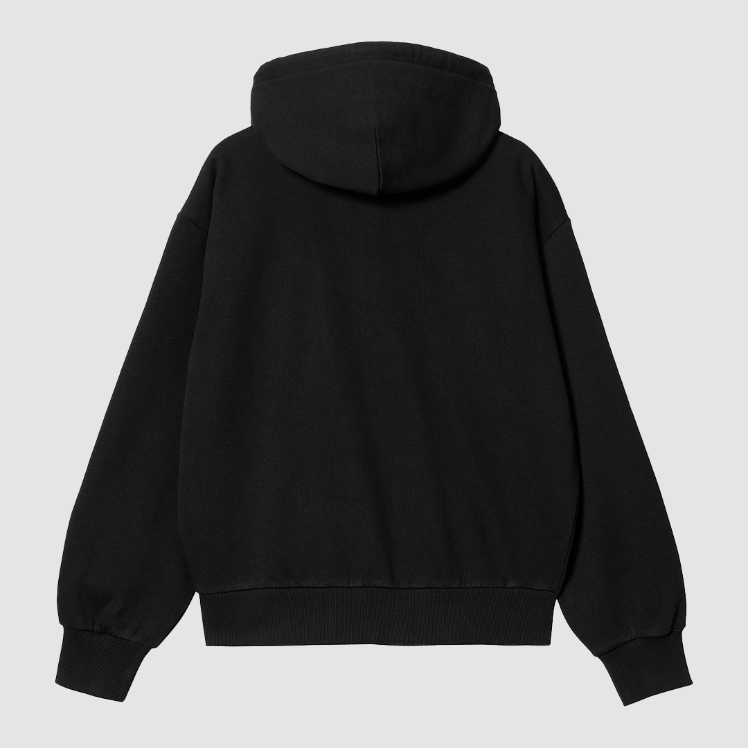 W' Hooded Casey Jacket Sweat Black  / Silver