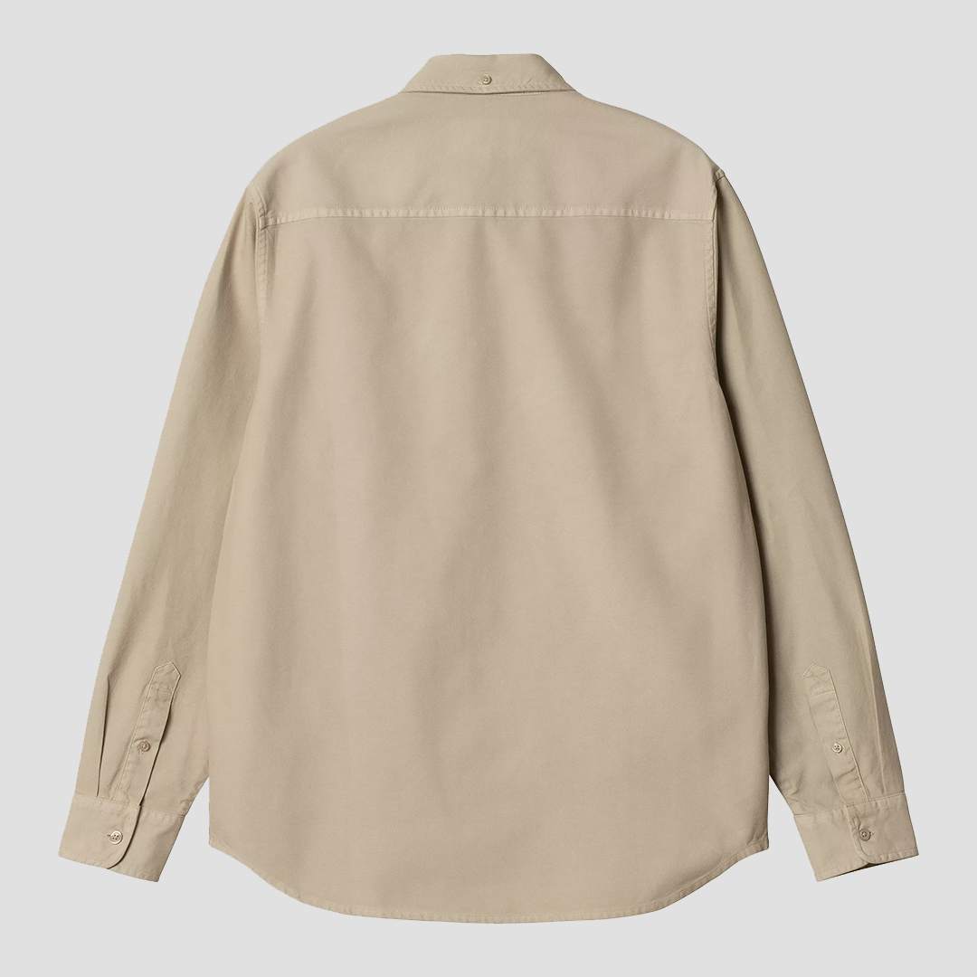 L/S Bolton Shirt Fleur de Sel Garment Dyed