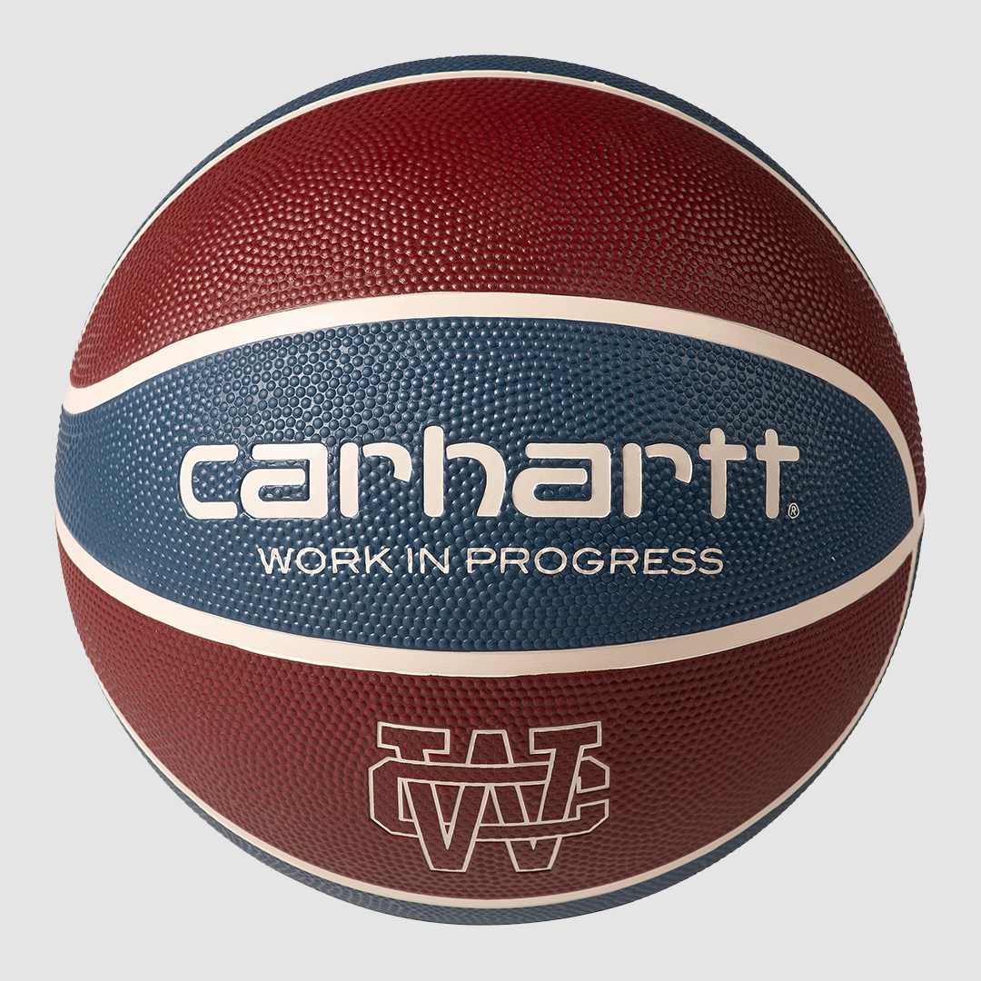 Spalding For Carhartt WIP Basketball Rubber Mulberry, Dusky Blue / Naturel