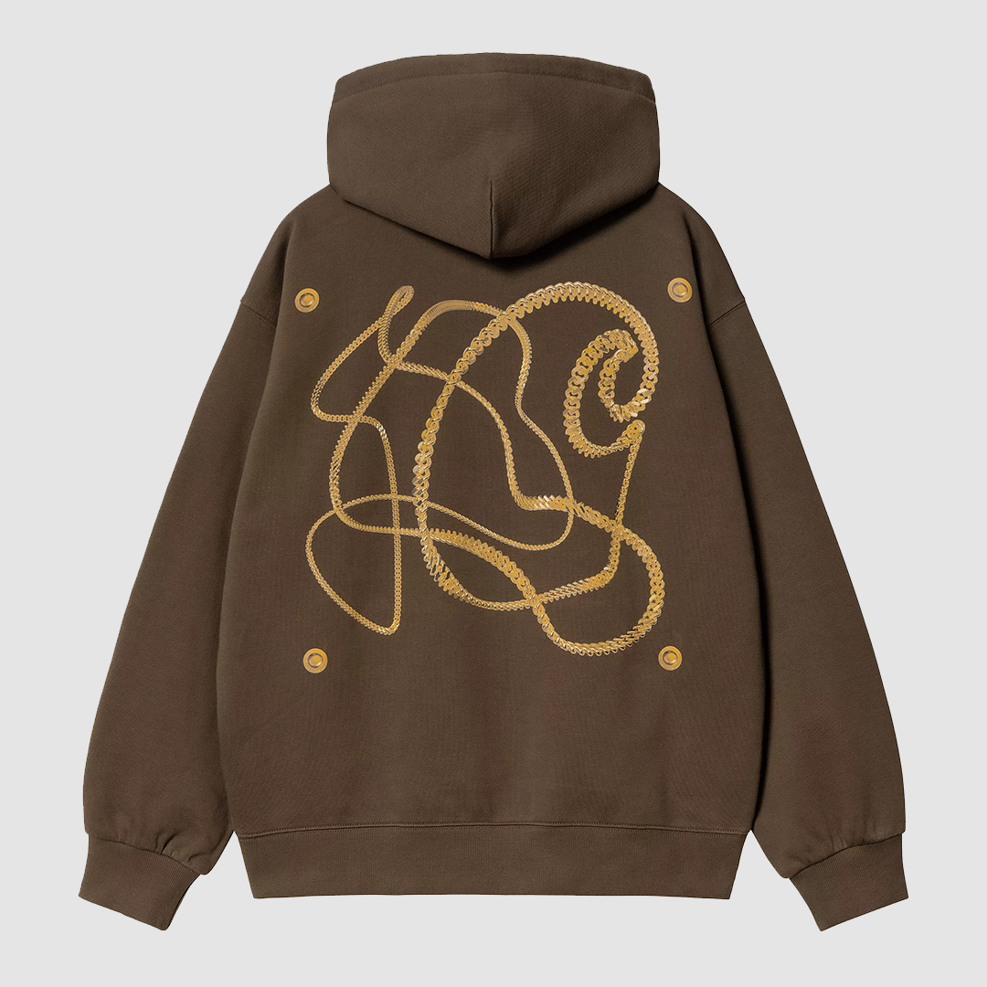 Hooded Charm Link Sweat Liberica / Gold Stone Washed